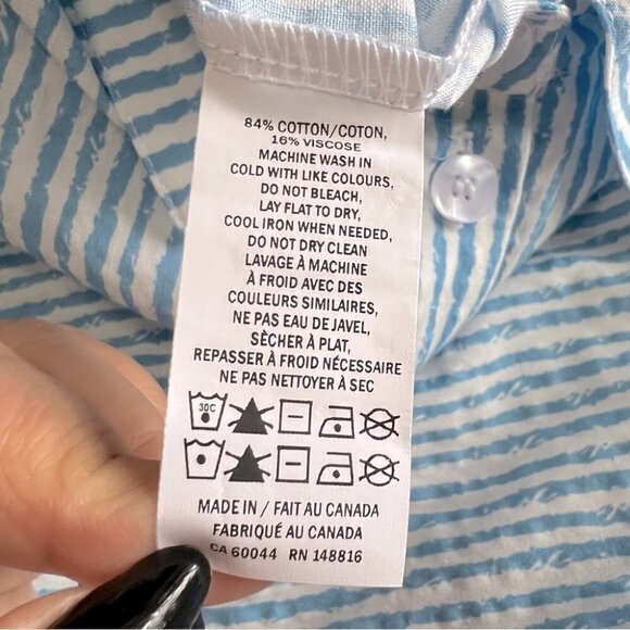 Smash + Tess, Women's Fresh Romper Jumpsuit In Smash Stripe -Blue/White. Size: S - Picture 9 of 15